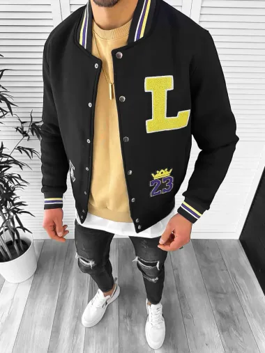 Geaca barbati de primavara cu imprimeu K2180 P18-1.2